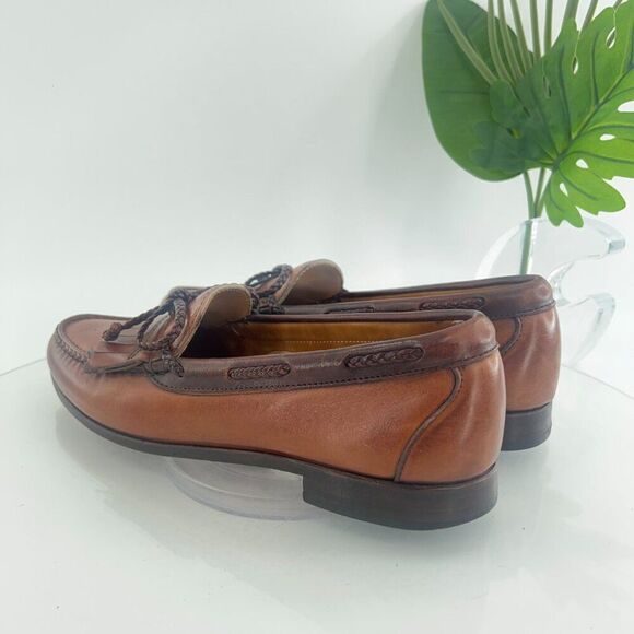 Allen Edmonds Woodstock Brown Leather Loafers Size 11.5 B - Picture 6 of 14